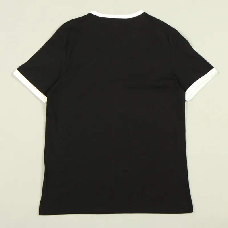 Lyle and Scott Ringer T-Shirt - Jet Black/White-2